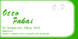 otto pakai business card